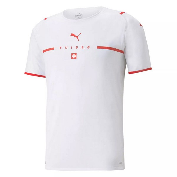Tailandia Camiseta Suiza Segunda equipo 2021 Blanco